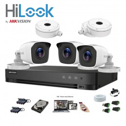 SET za video nadzor komplet 3 kamere HIK-HIL TVI2
