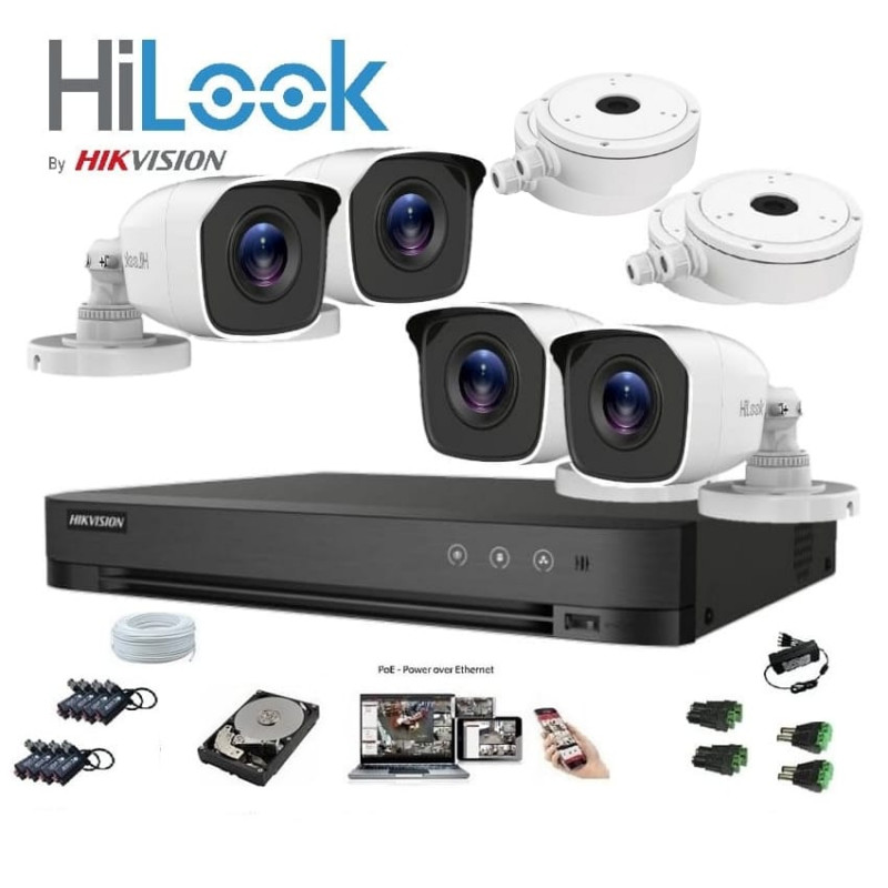 SET za video nadzor komplet 4 kamere HIK-HIL TVI2