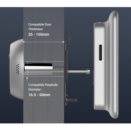 Digitalna WIFI kamera za vrata, (ŠPIJUNKA), CS-DP2C