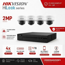 Video komplet DOME IP - POE4 - 2MP
