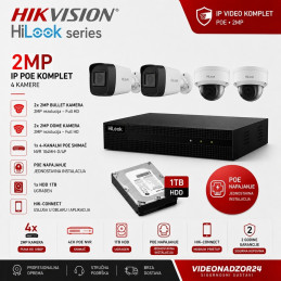Video komplet COMBO IP - POE4 - 2MP