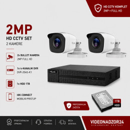 SET za video nadzor komplet 2 kamere HIK-HIL TVI2