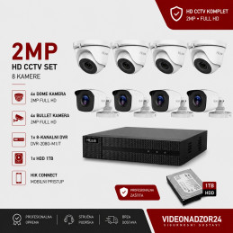 Set za video nadzor 2MP-TVI 8