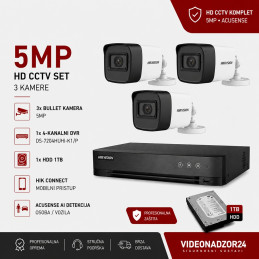 Video komplet BULLET ACUSENSE 3 - 5MP