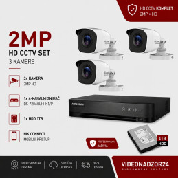 SET za video nadzor komplet 2 kamere HIK-HIL TVI3