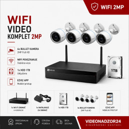 Video komplet 2MP 4 kamere Ezviz NVR WiFi