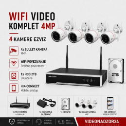 Video komplet 4MP 4 kamere Ezviz WiFi ColorVu