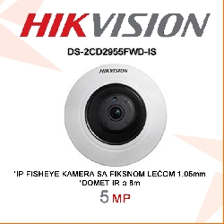 IP FISHEYE Kamera, 5 Mpx, DS-2CD2955FWD-1