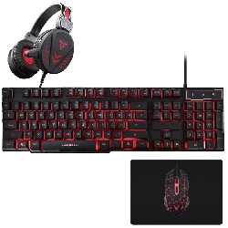 Gaming set, slušalice, tipkovnica, miš, podloga za miš